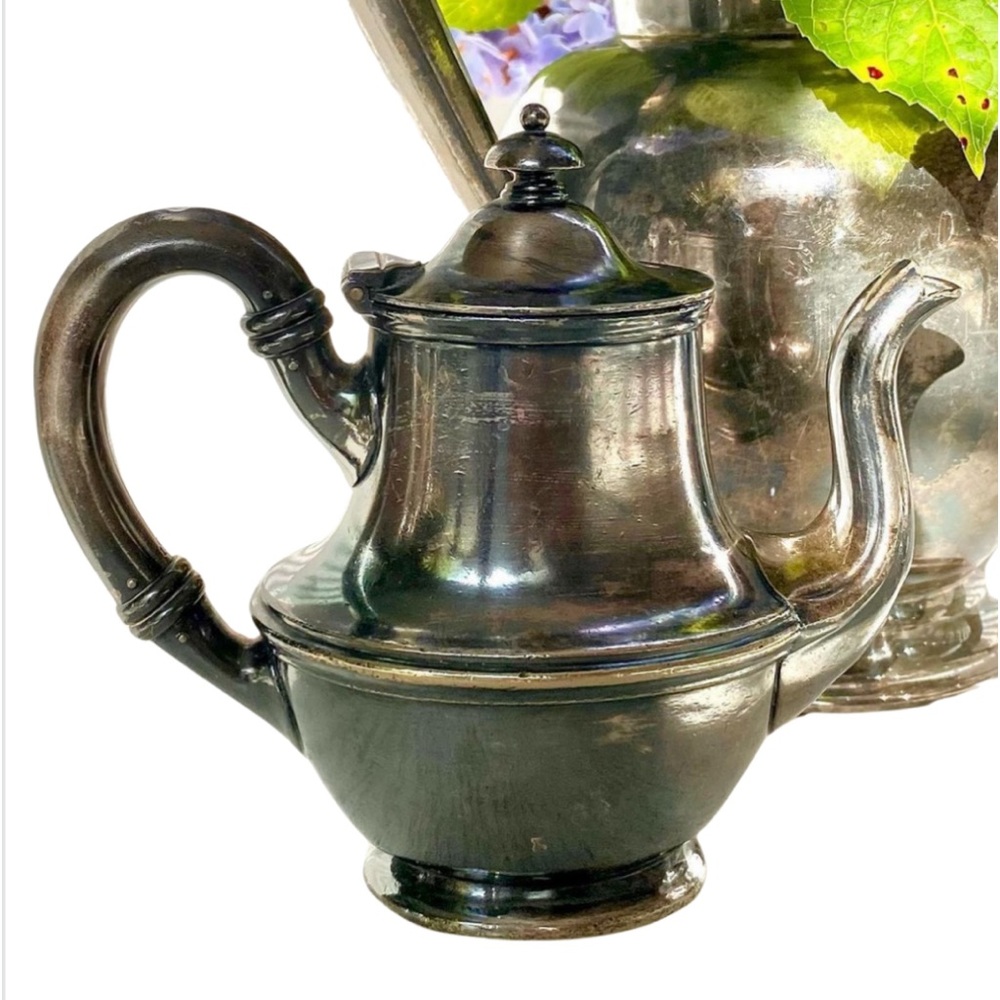 Small vintage silver plated teapot